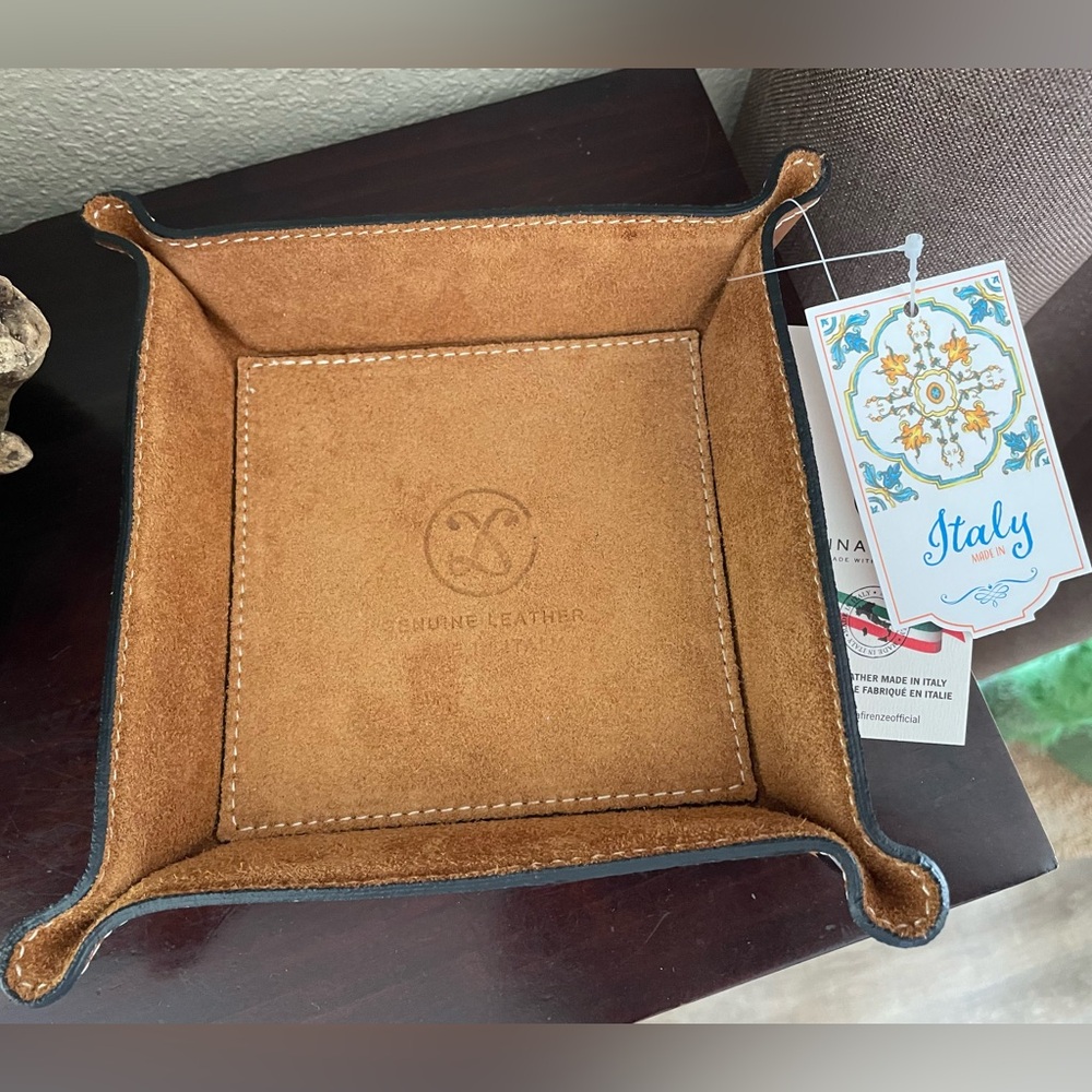 New Leather Valet Tray